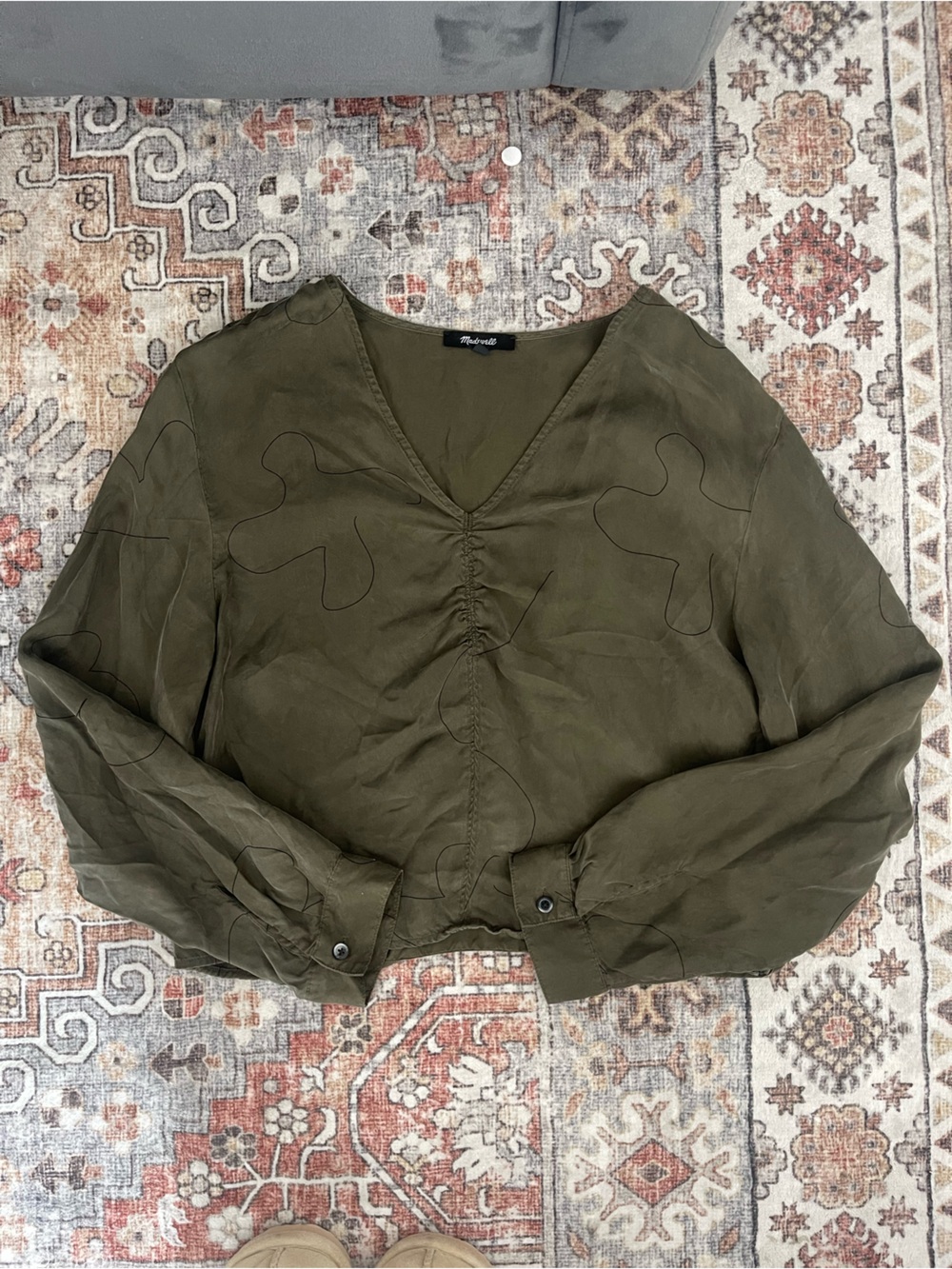 Green Madewell Fall Long Sleeve Top 12